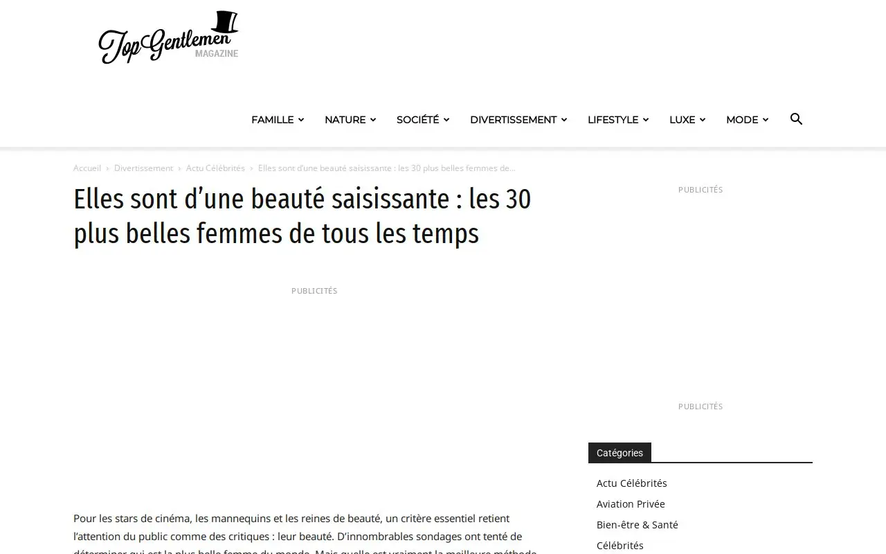 Landing page screenshot