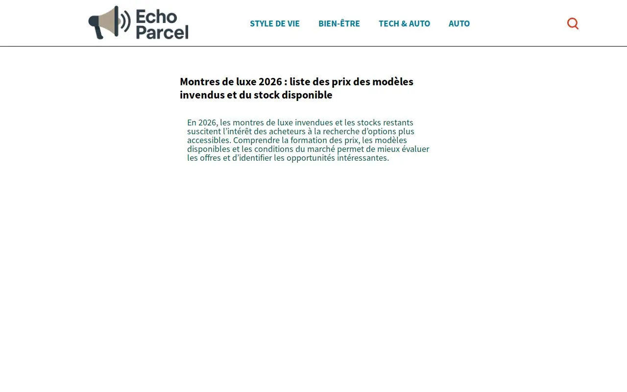 Landing page screenshot