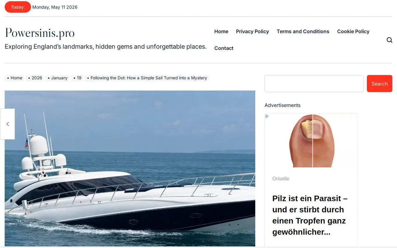 Landing page screenshot