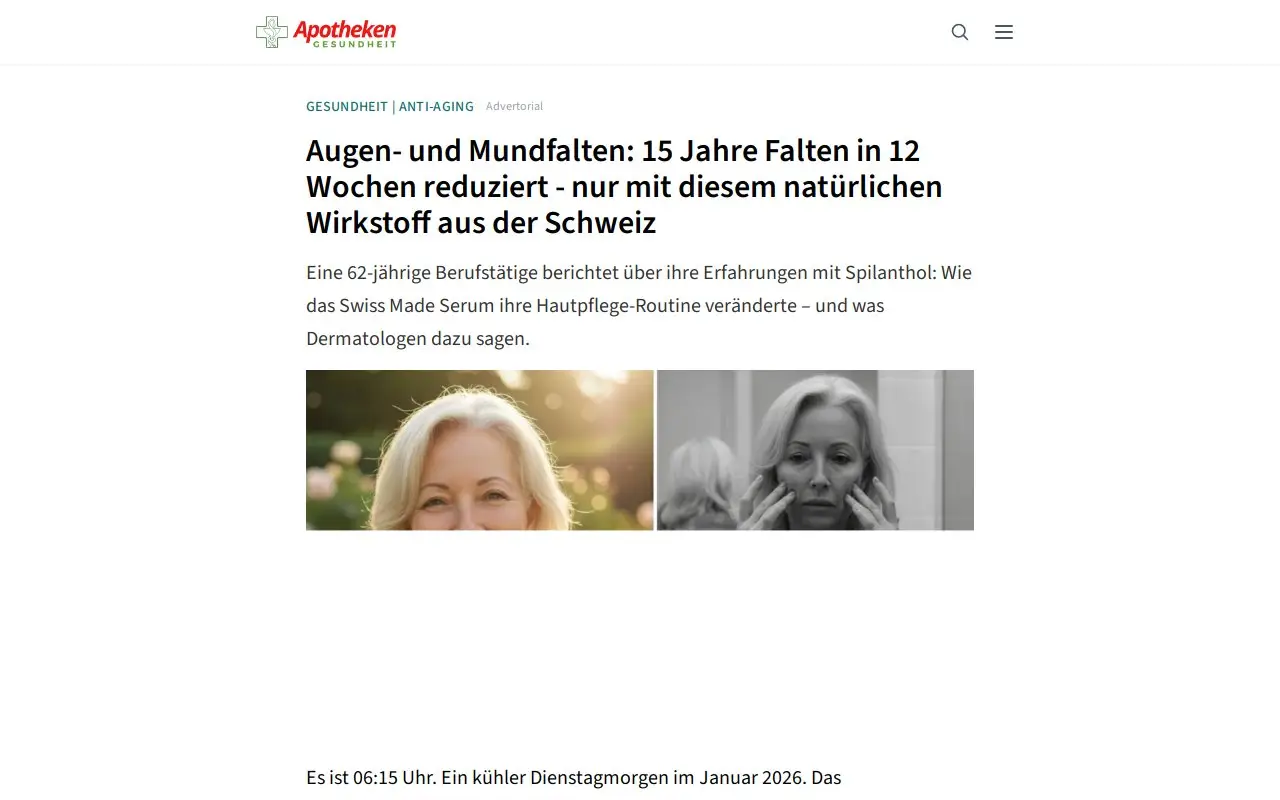 Landing page screenshot