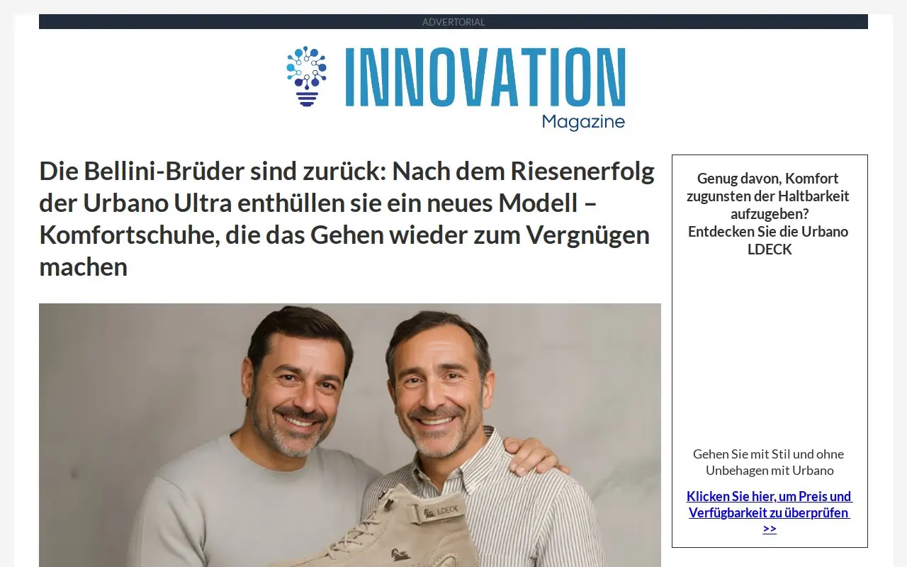Landing page screenshot