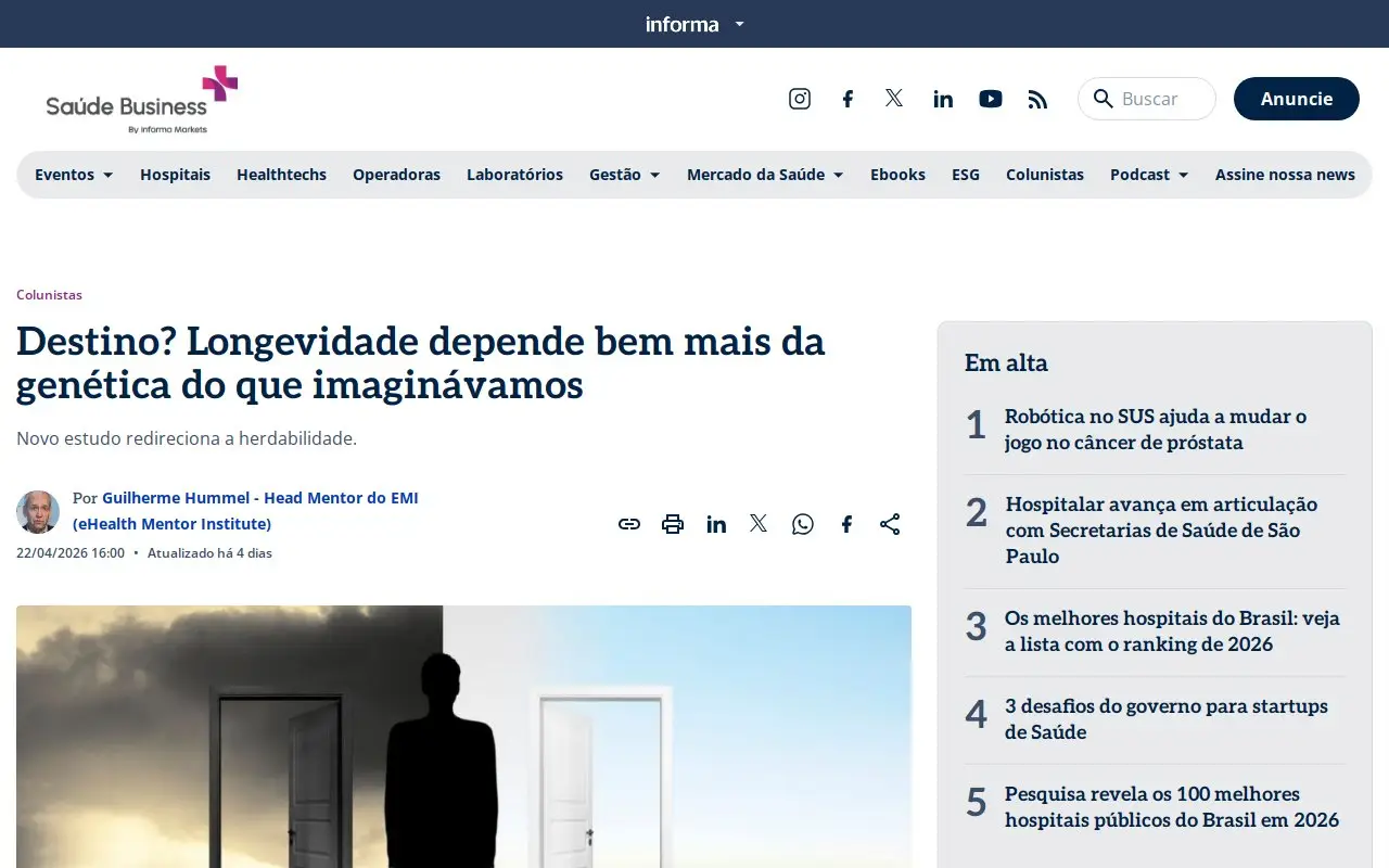 Landing page screenshot