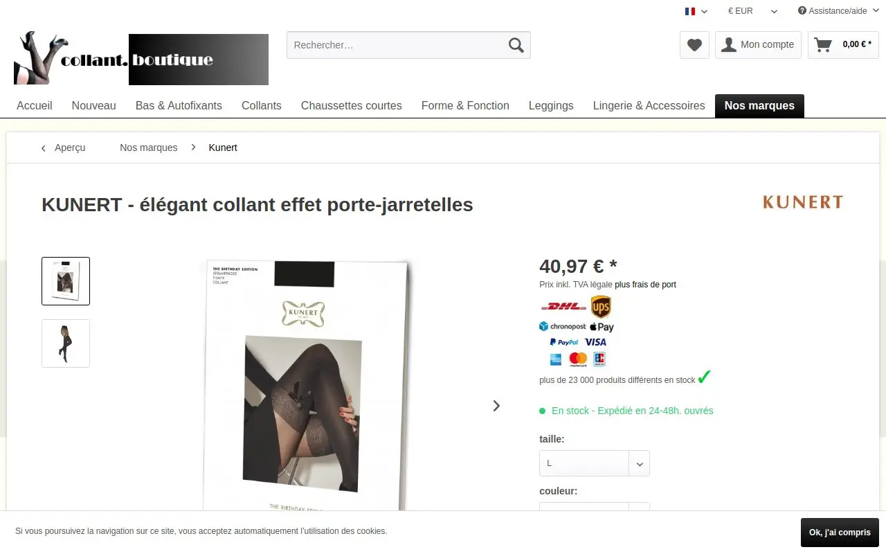 Landing page screenshot