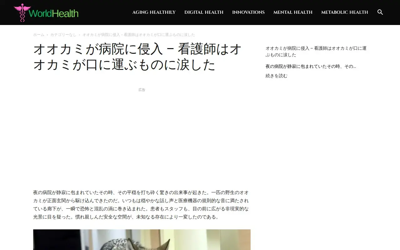 Landing page screenshot