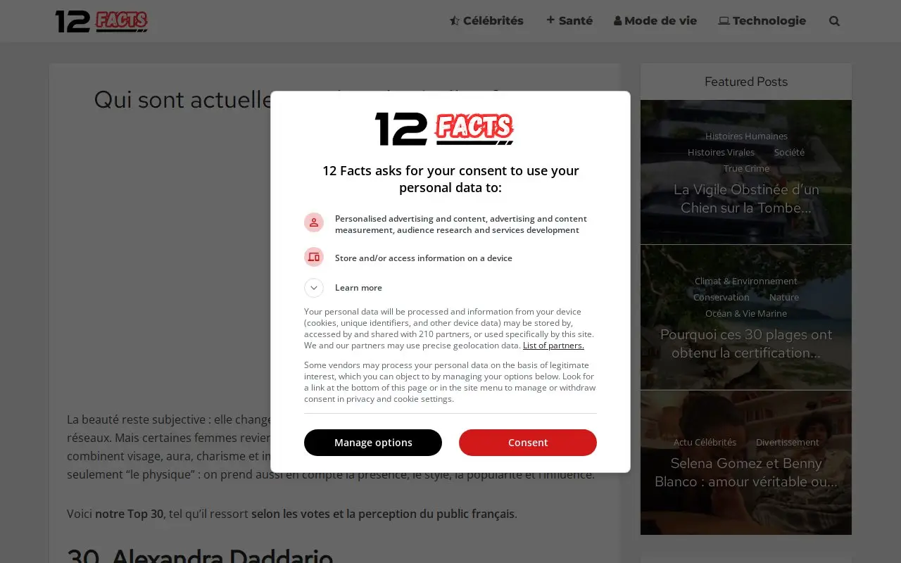 Landing page screenshot
