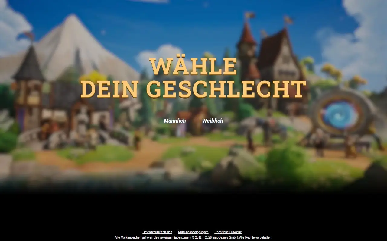 Landing page screenshot