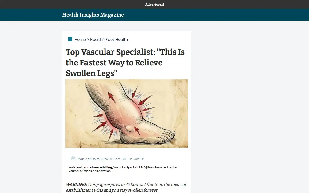 Landing page screenshot