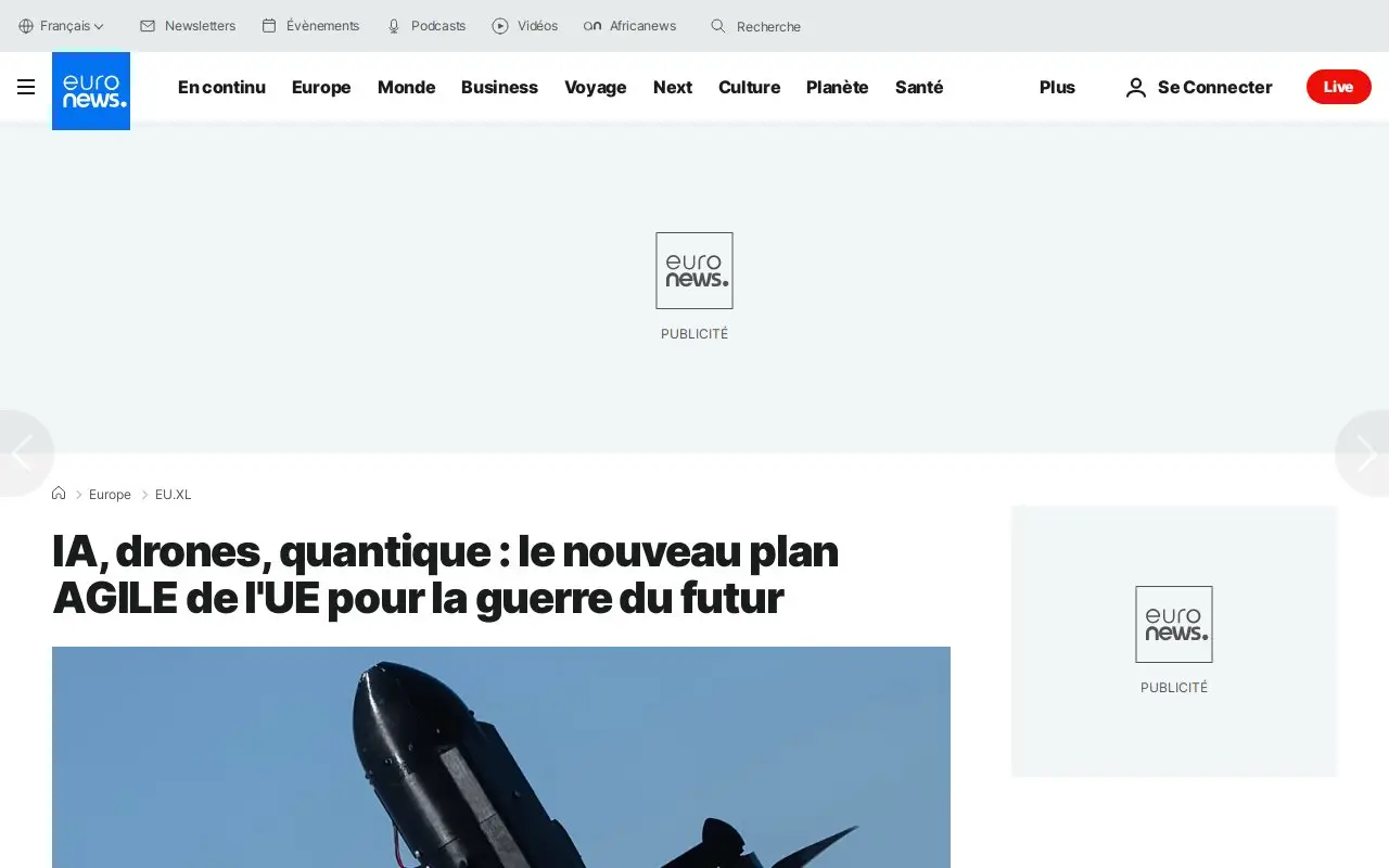 Landing page screenshot