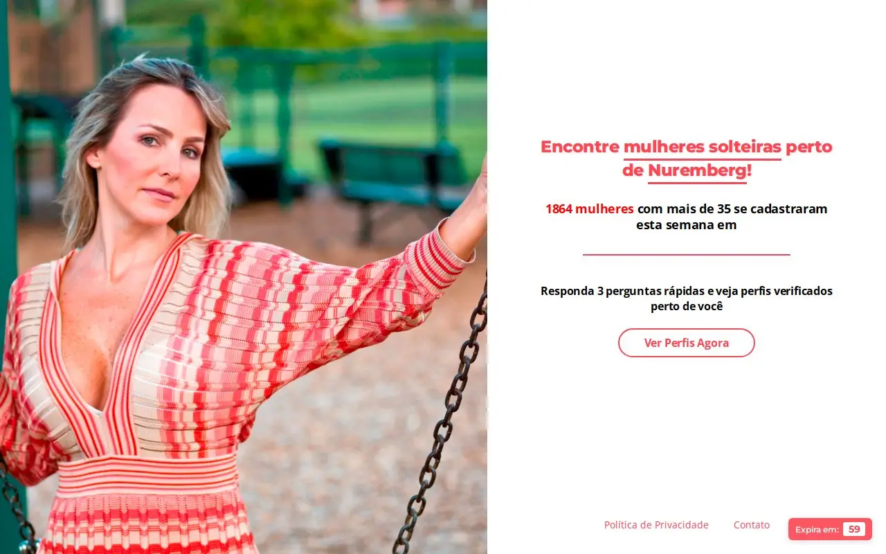 Landing page screenshot