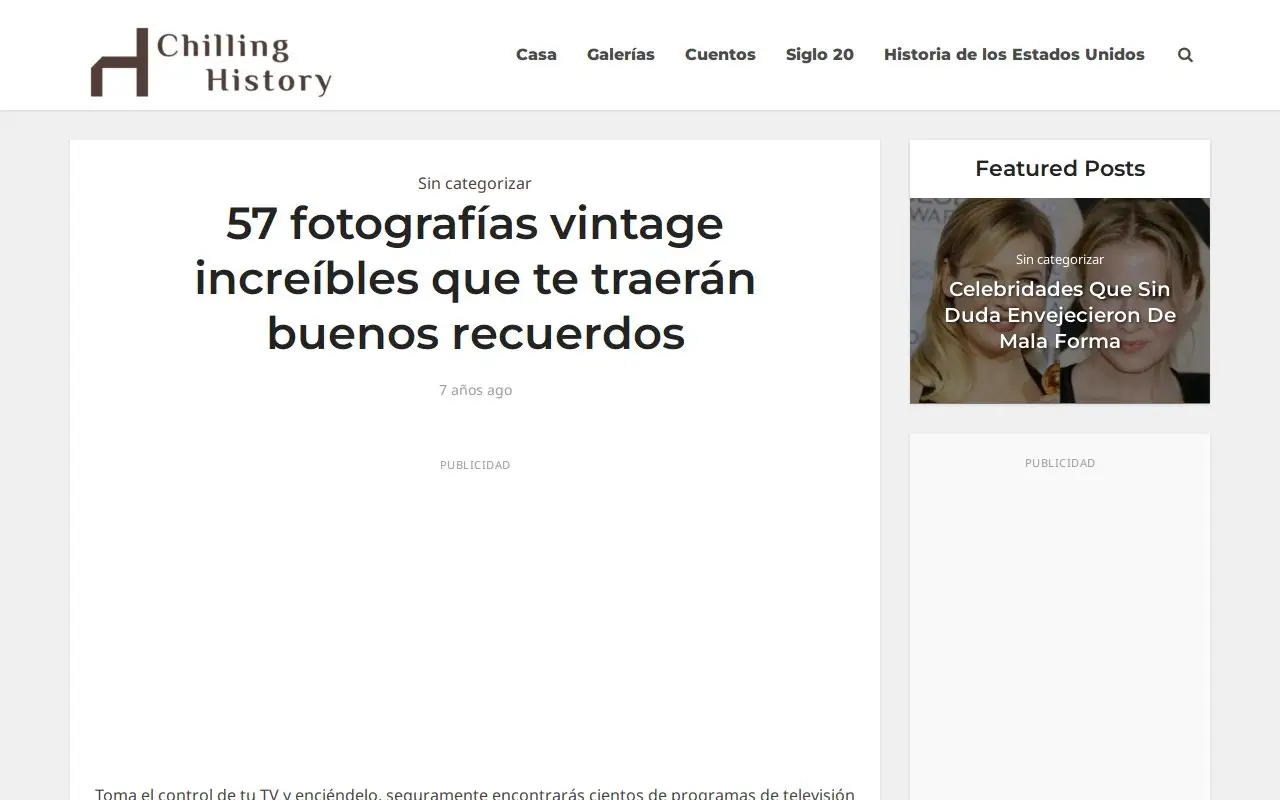 Landing page screenshot