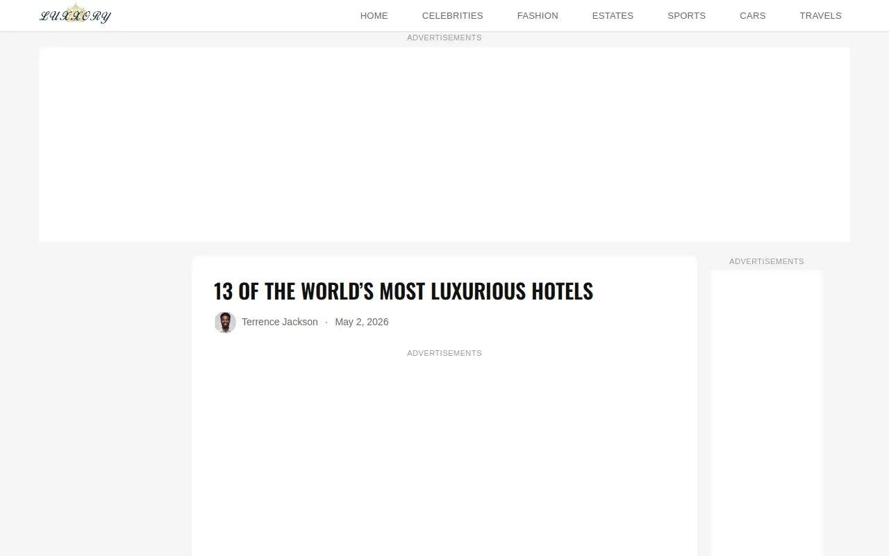 Landing page screenshot