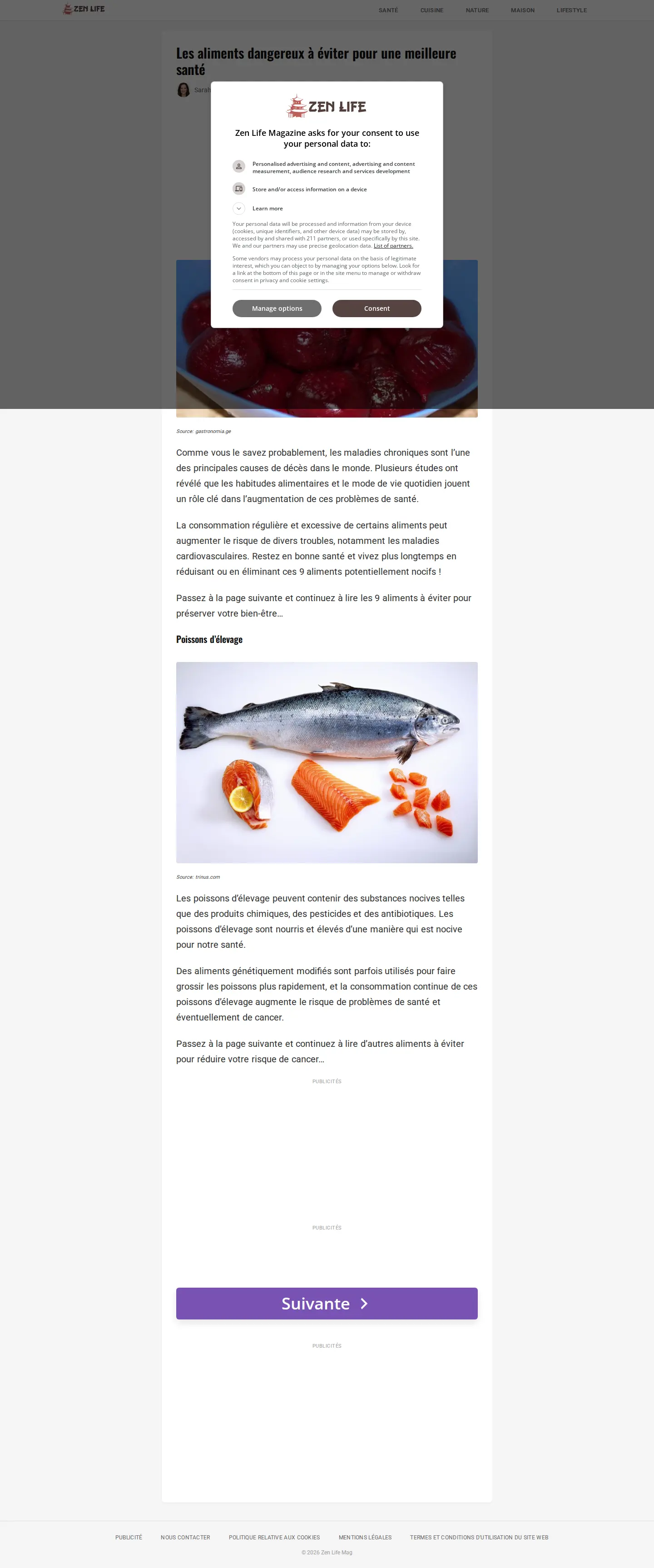 Landing page screenshot