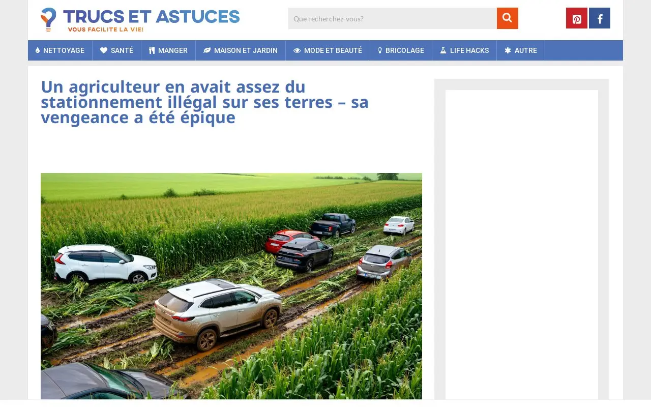 Landing page screenshot