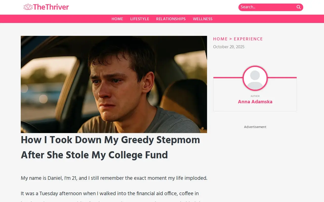 Landing page screenshot