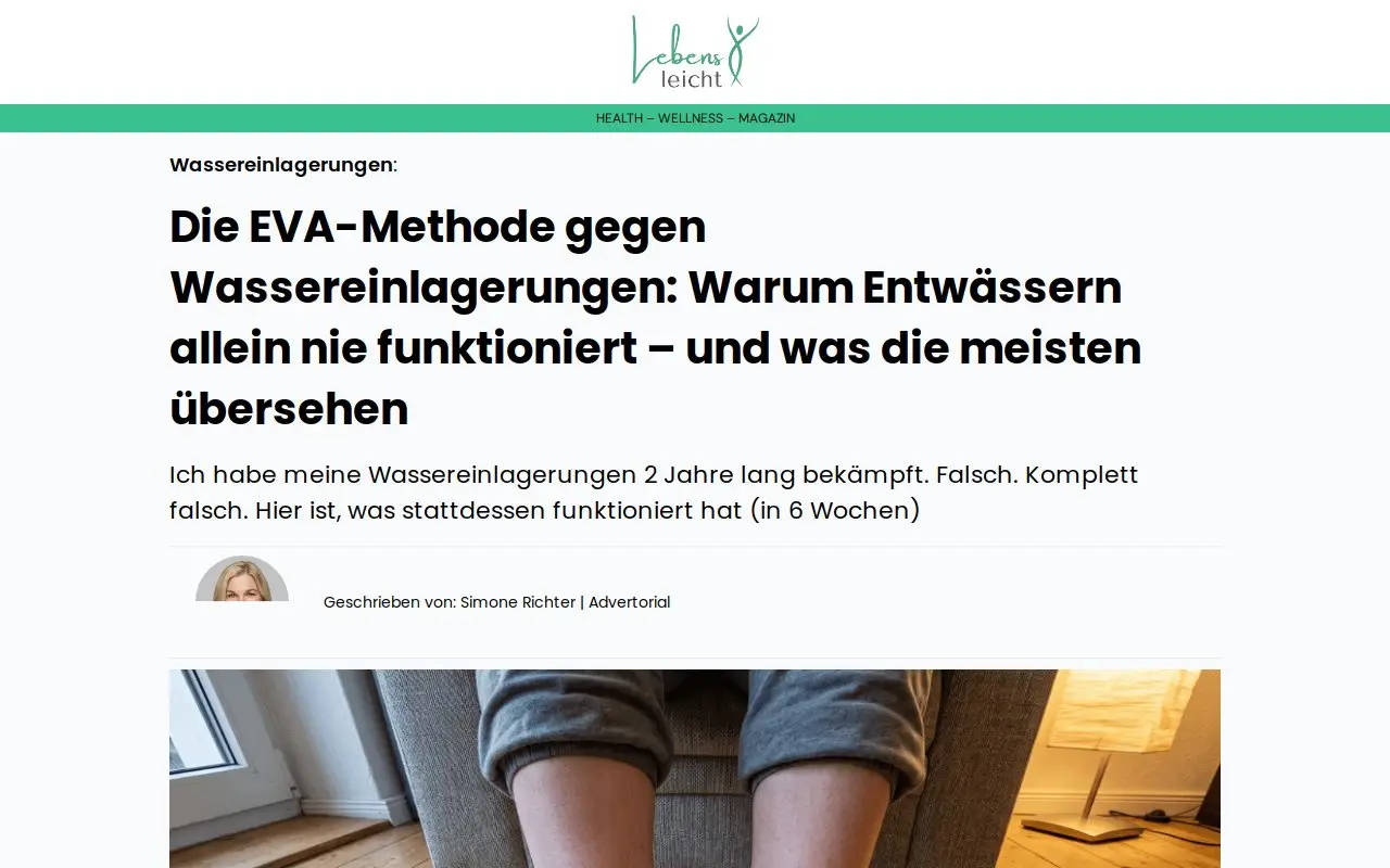 Landing page screenshot