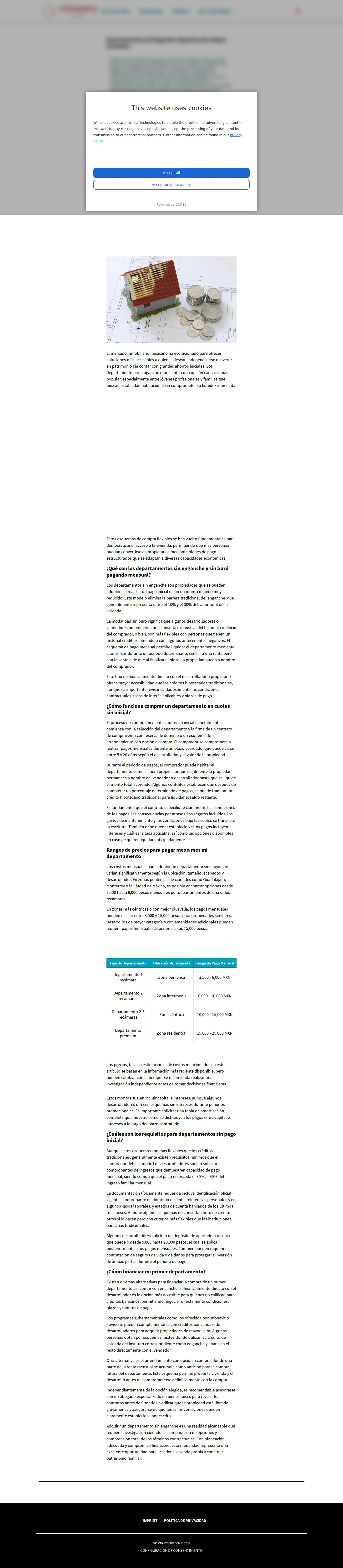 Landing page screenshot