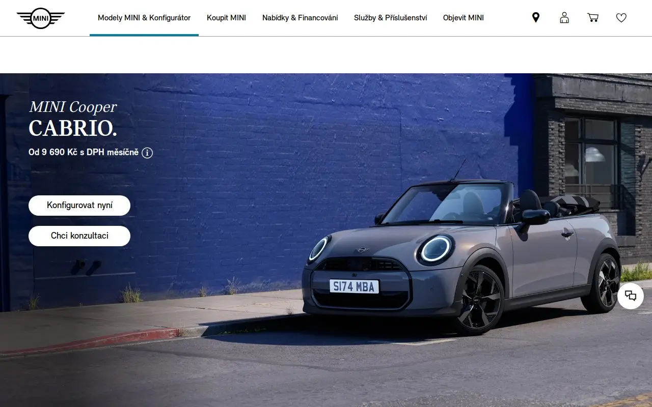 Landing page screenshot