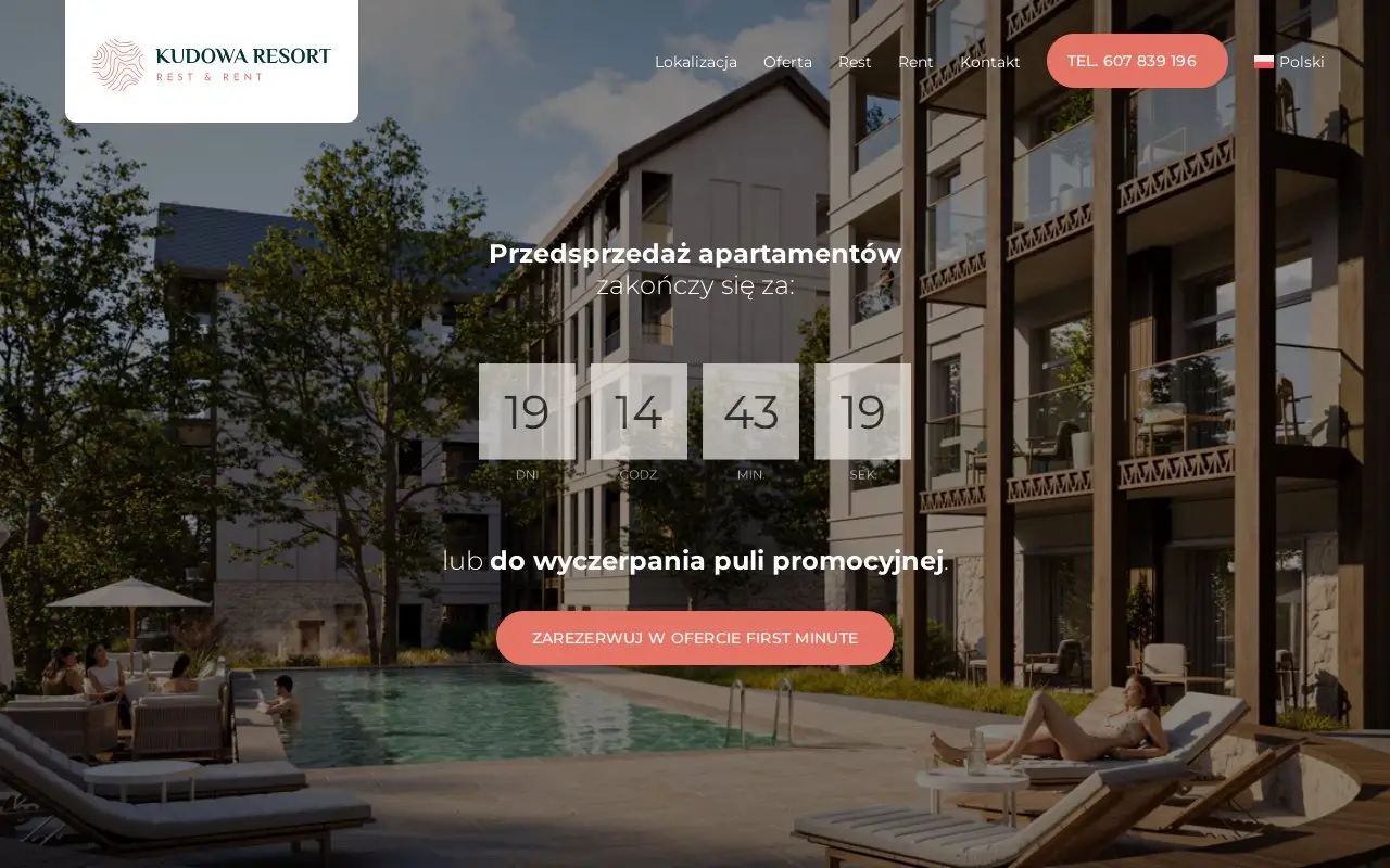 Landing page screenshot