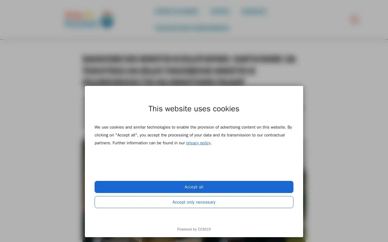 Landing page screenshot