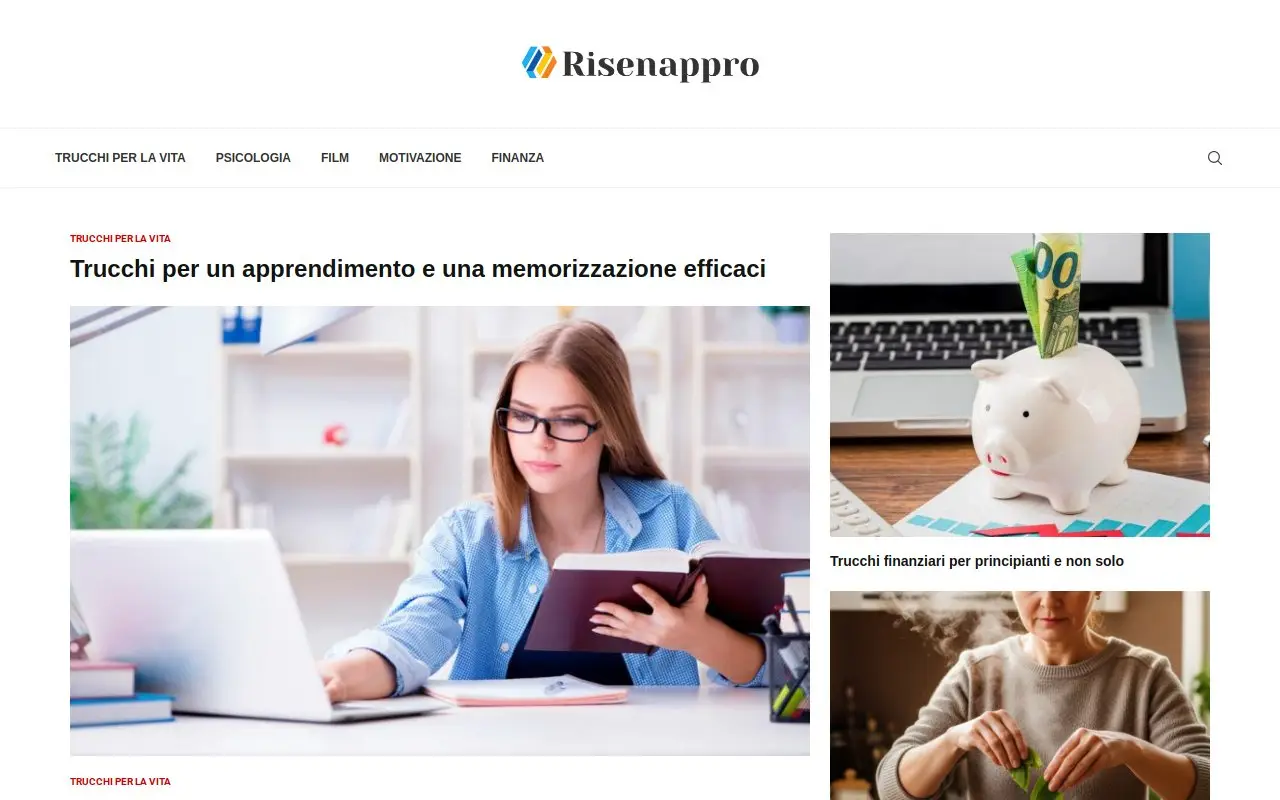 Landing page screenshot