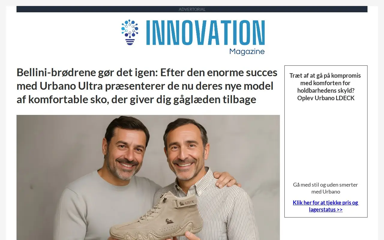 Landing page screenshot