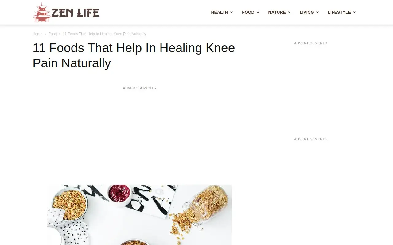 Landing page screenshot