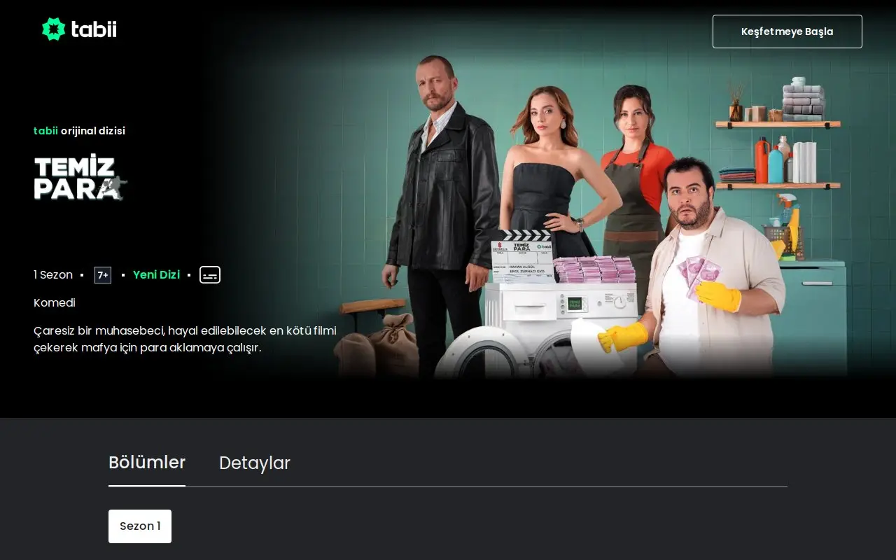 Landing page screenshot