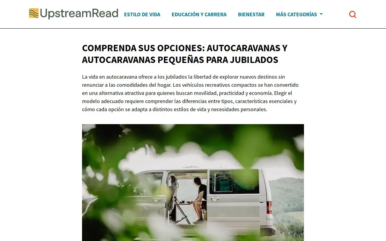 Landing page screenshot