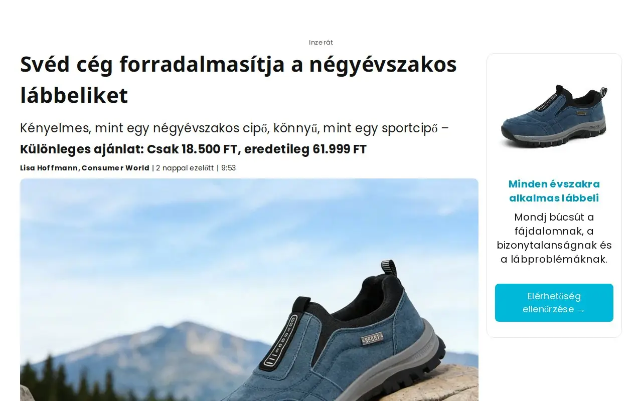 Landing page screenshot
