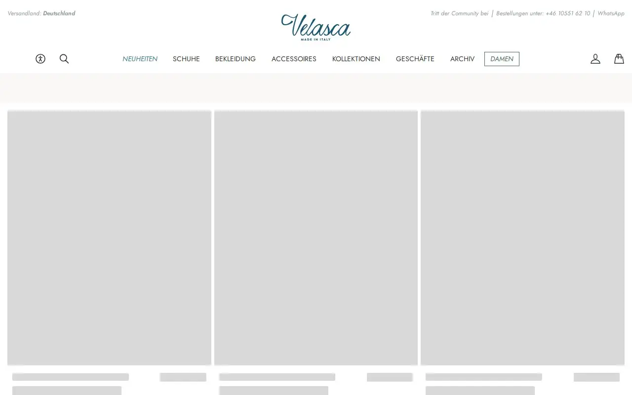 Landing page screenshot