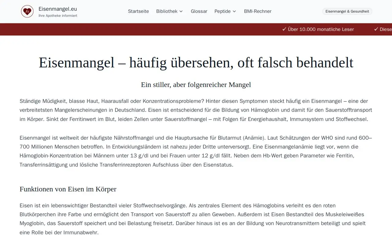 Landing page screenshot