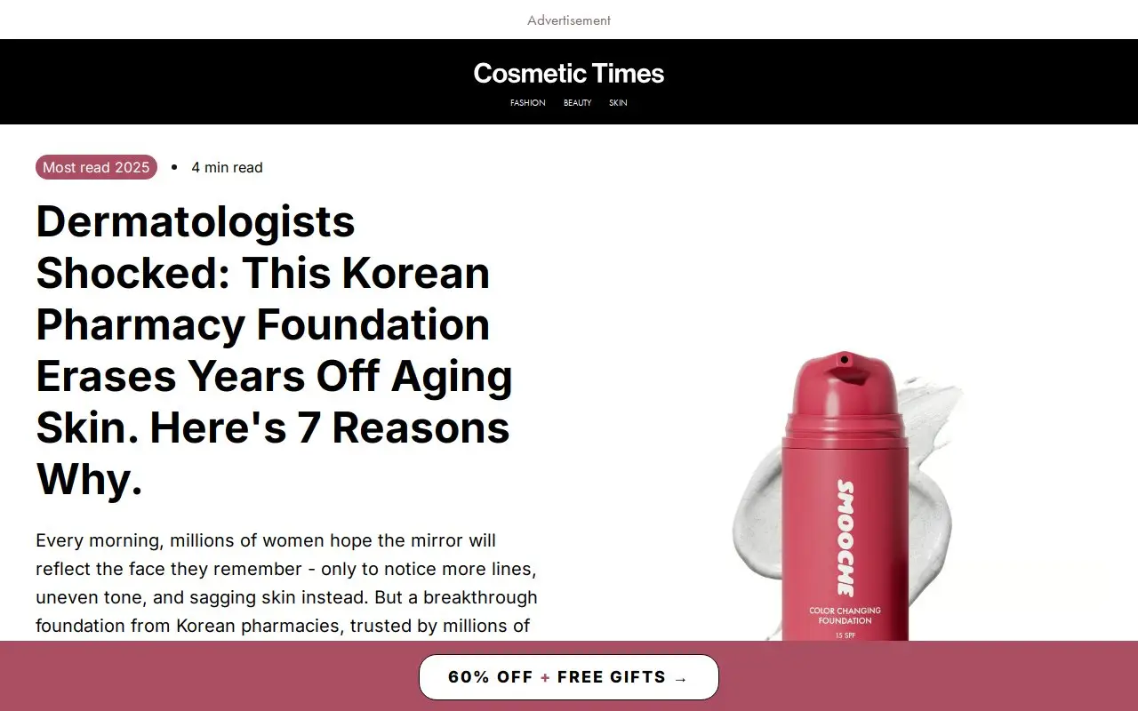 Landing page screenshot