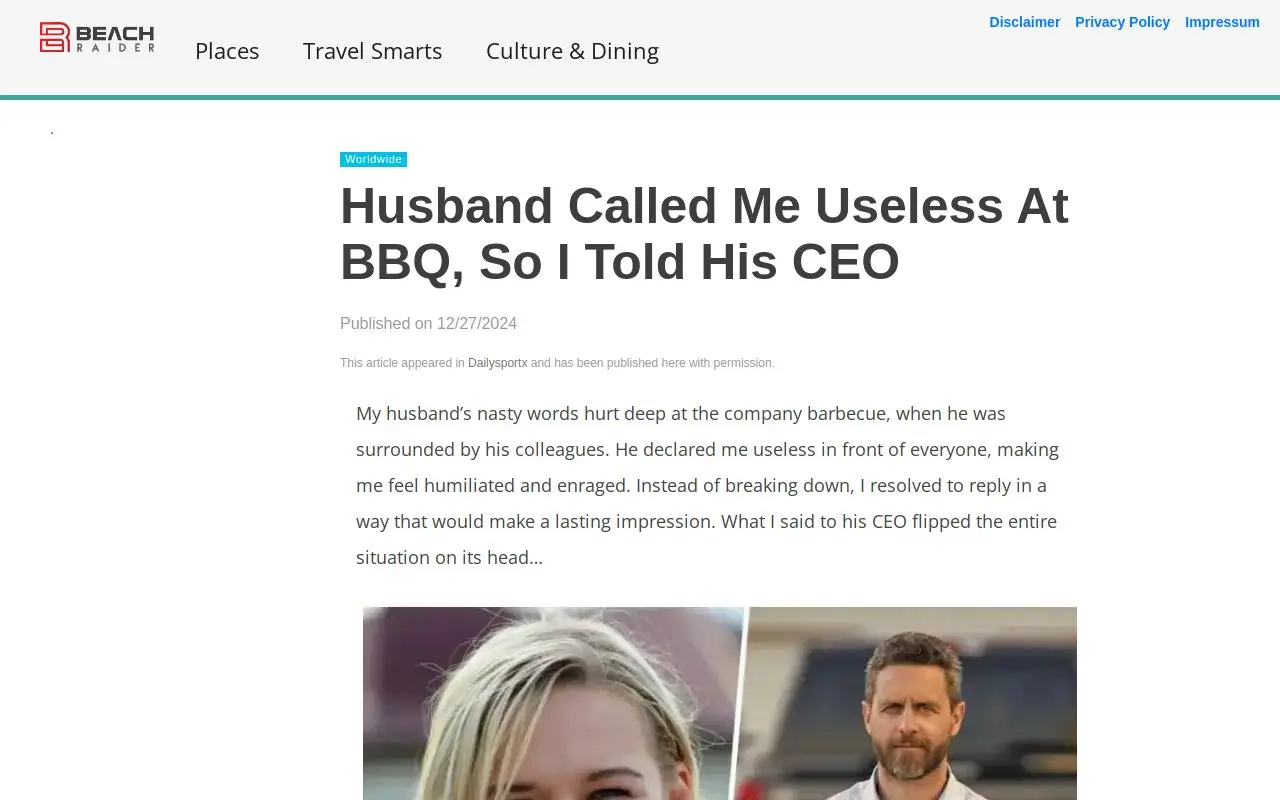Landing page screenshot