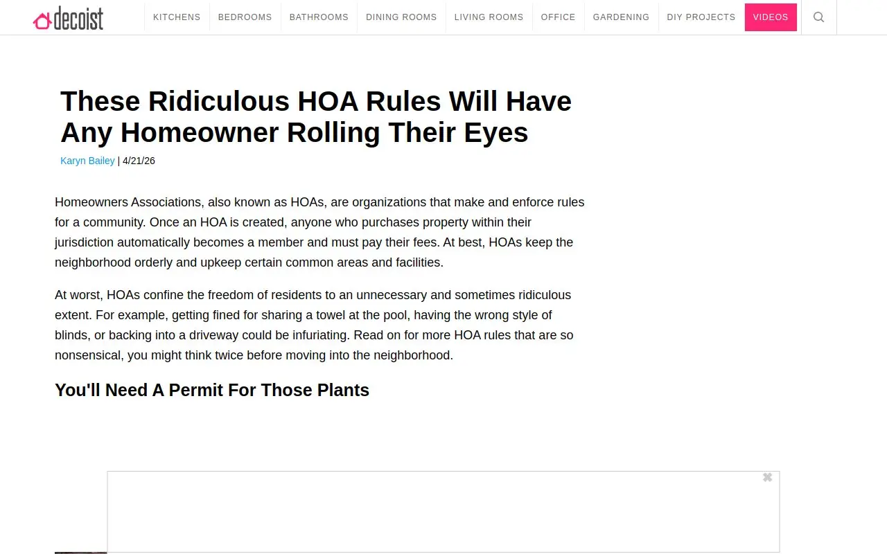 Landing page screenshot