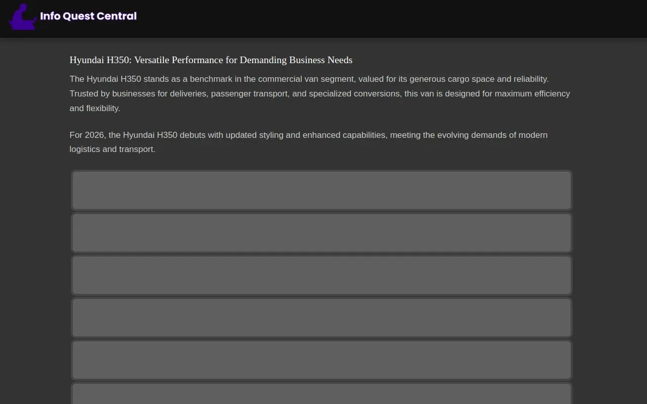 Landing page screenshot