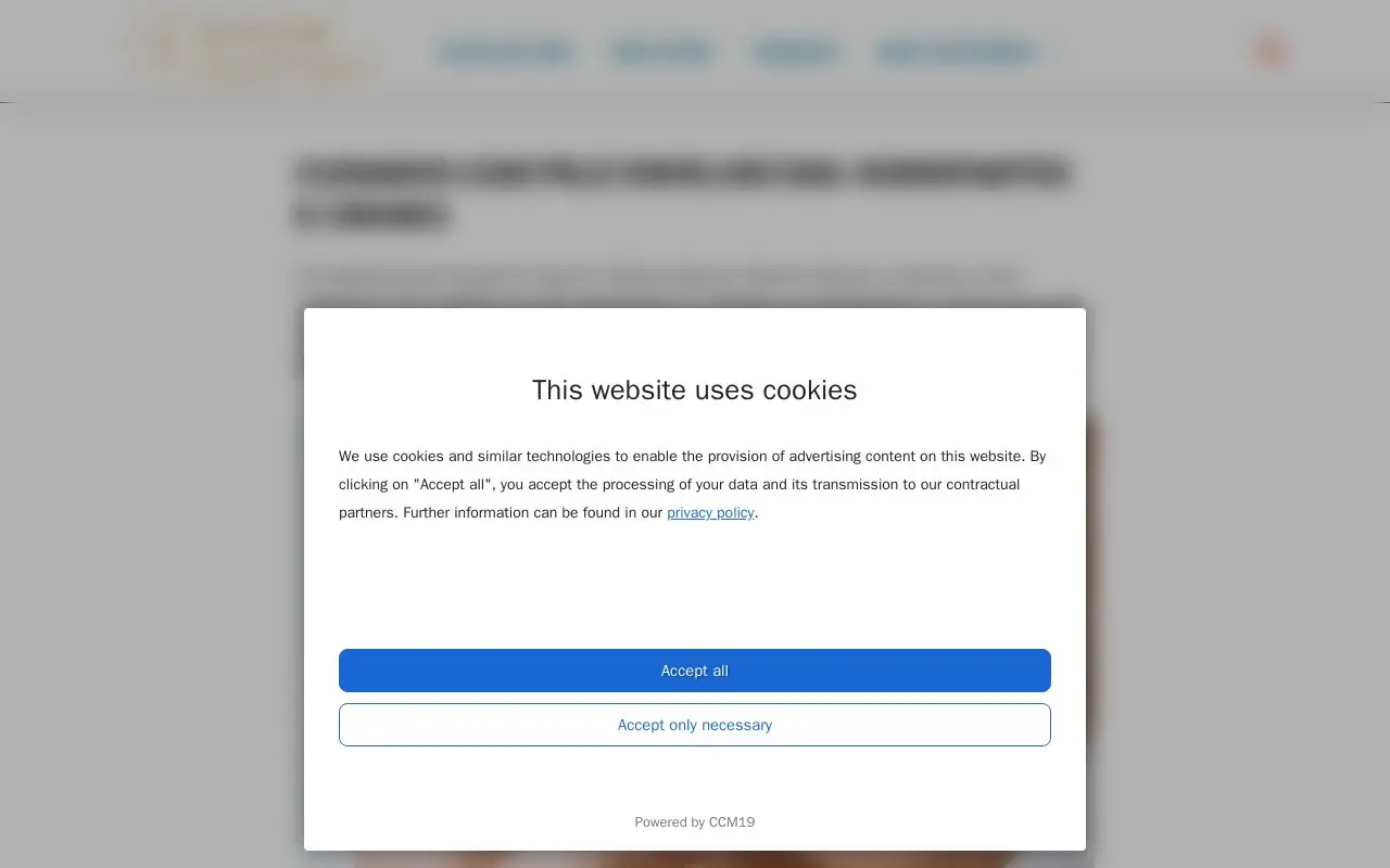 Landing page screenshot