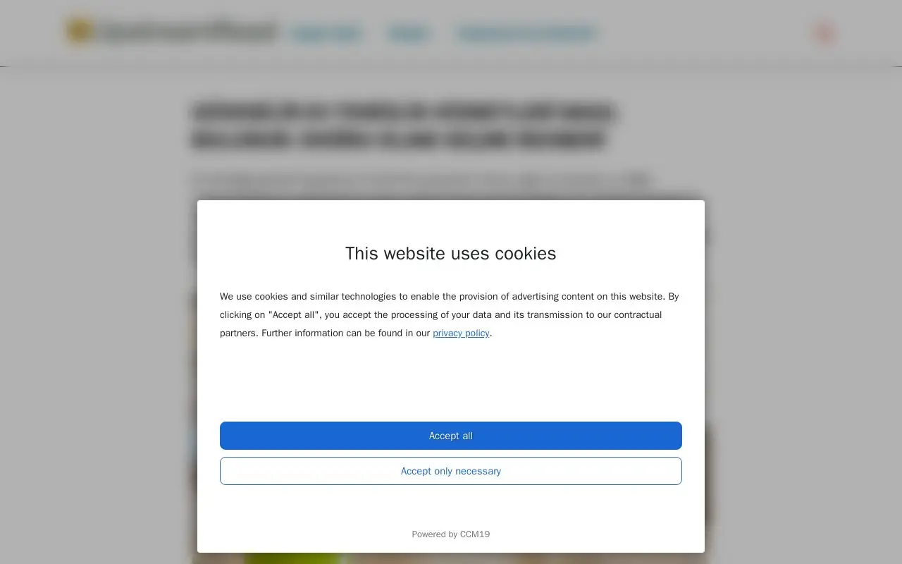 Landing page screenshot