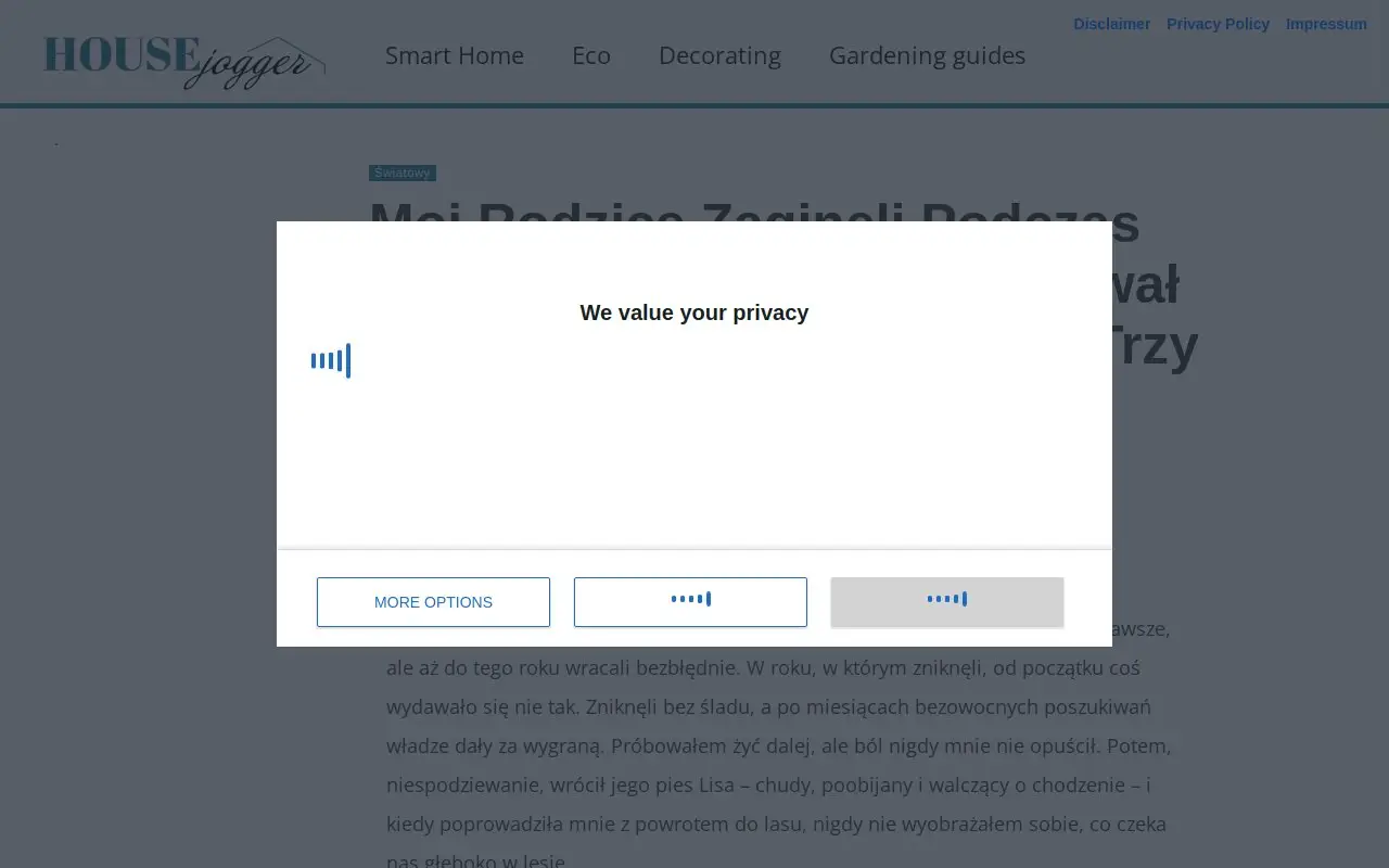 Landing page screenshot