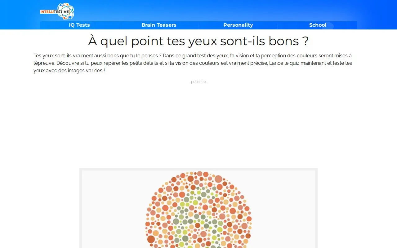 Landing page screenshot