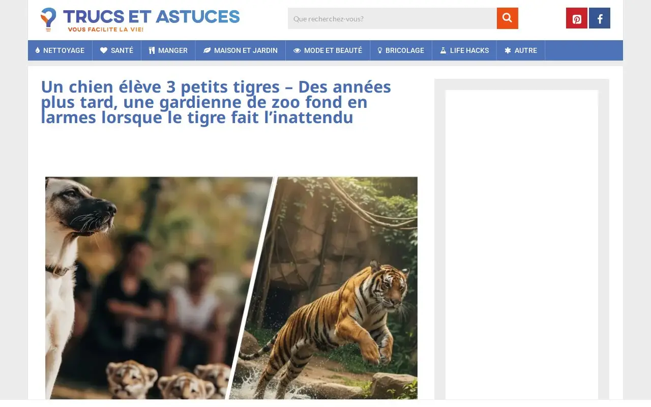 Landing page screenshot