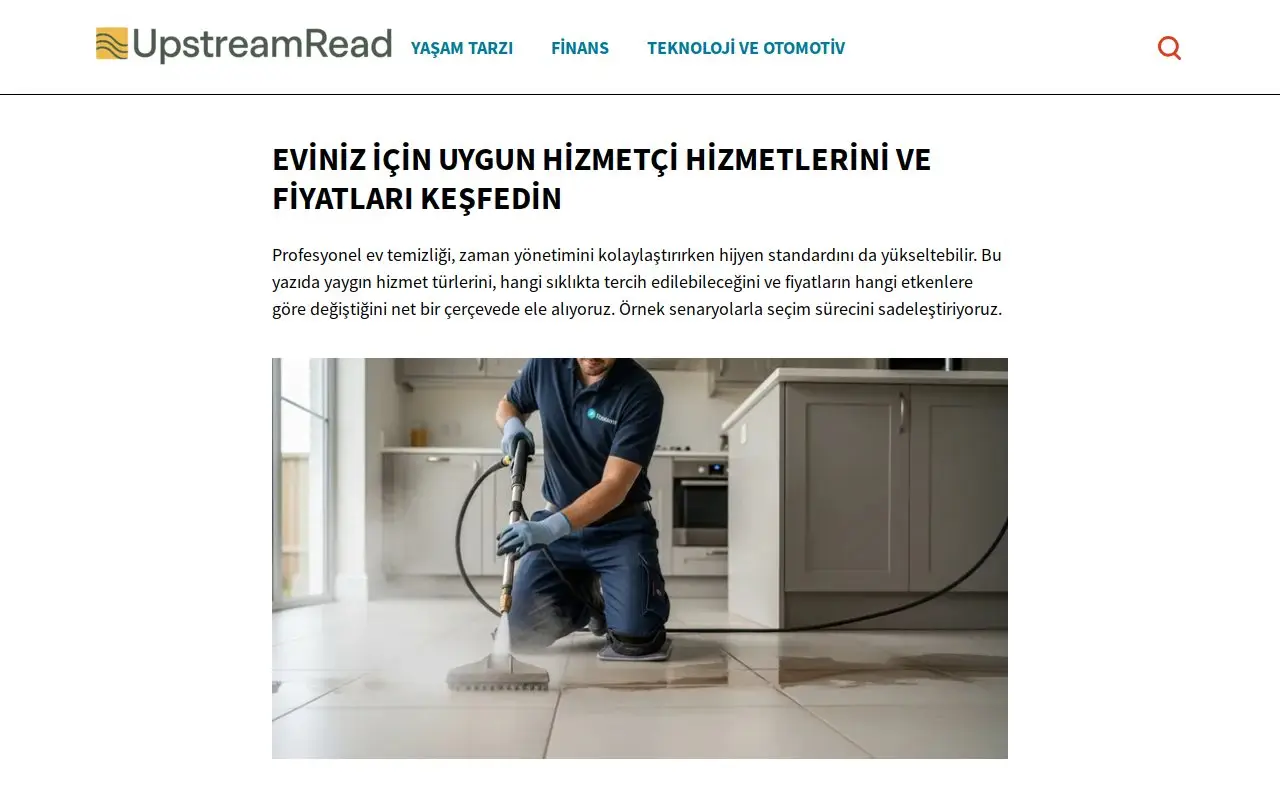 Landing page screenshot