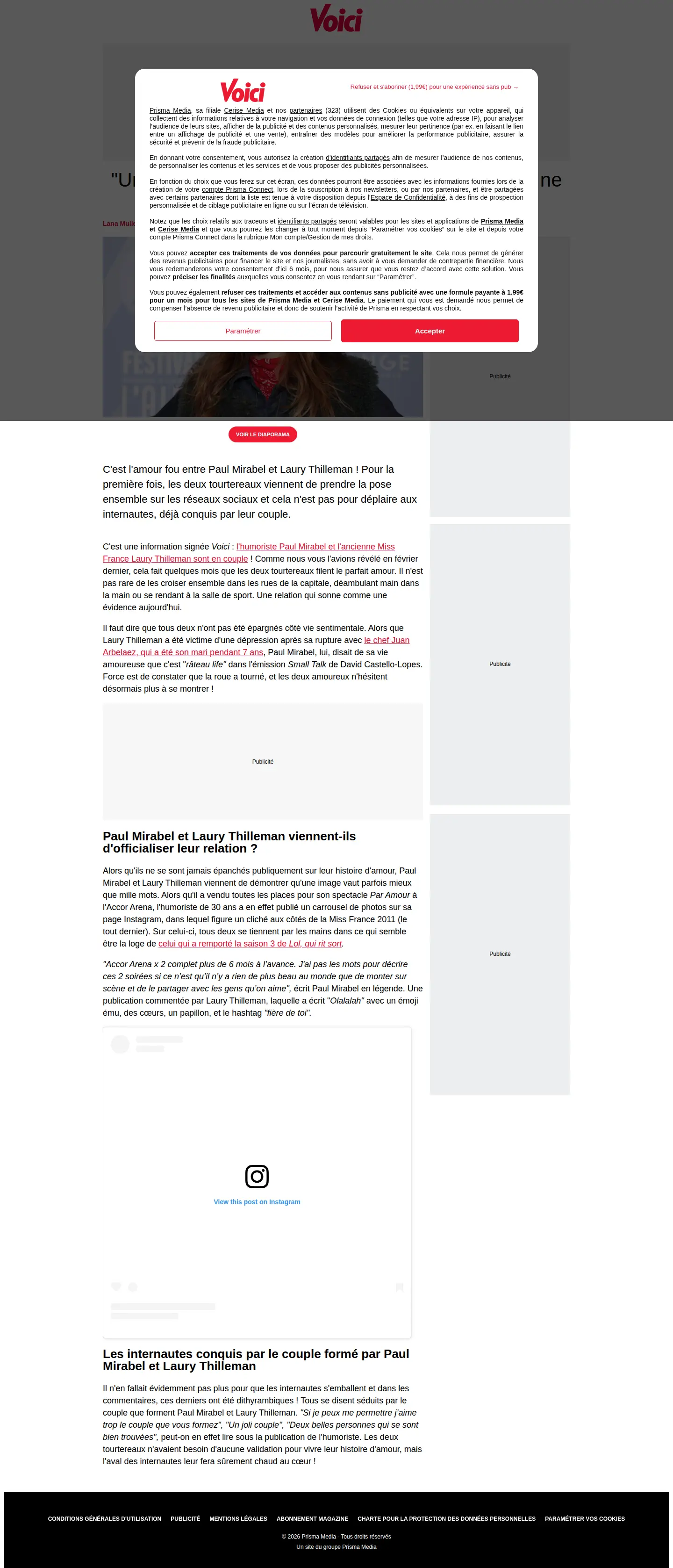 Landing page screenshot