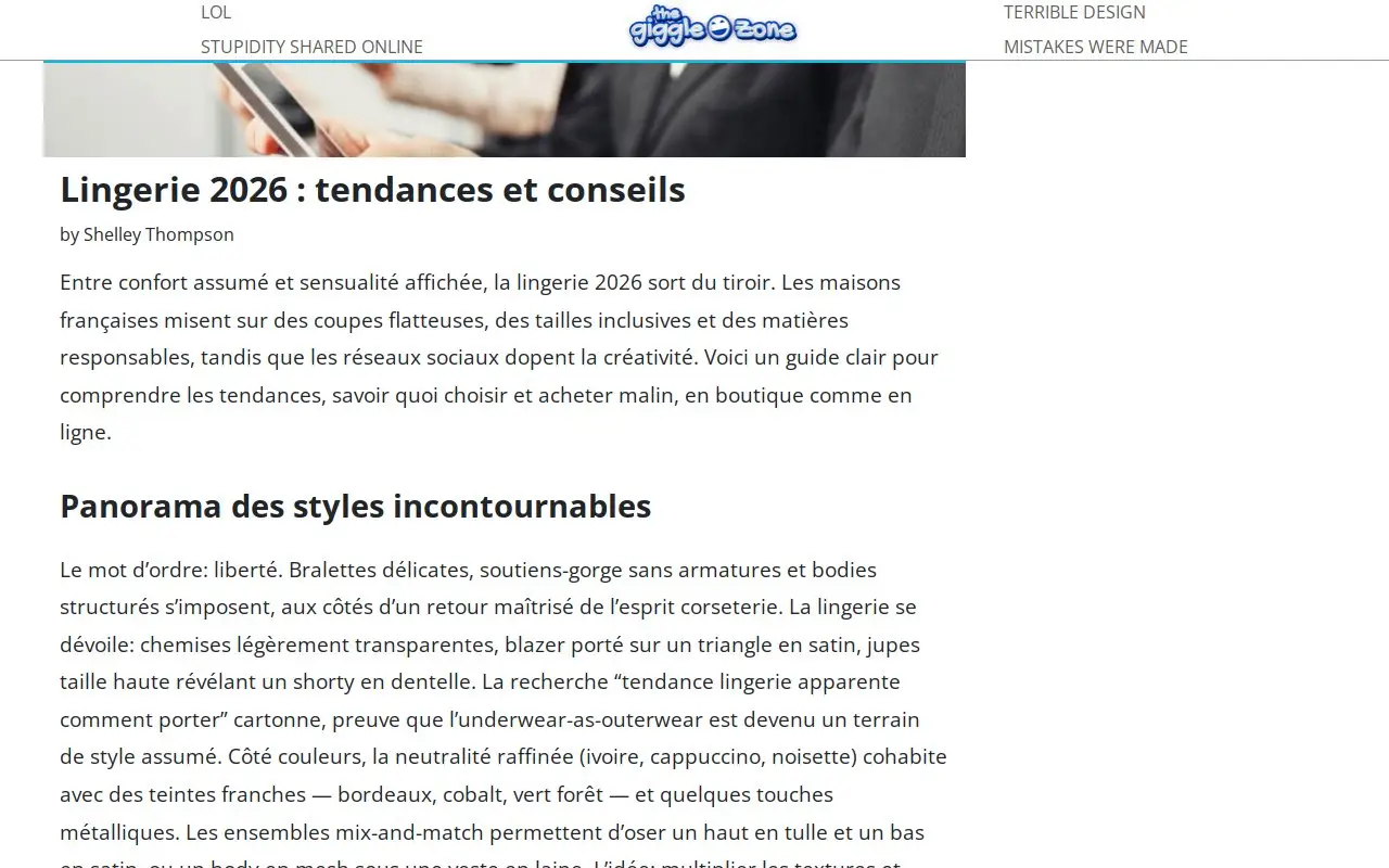 Landing page screenshot