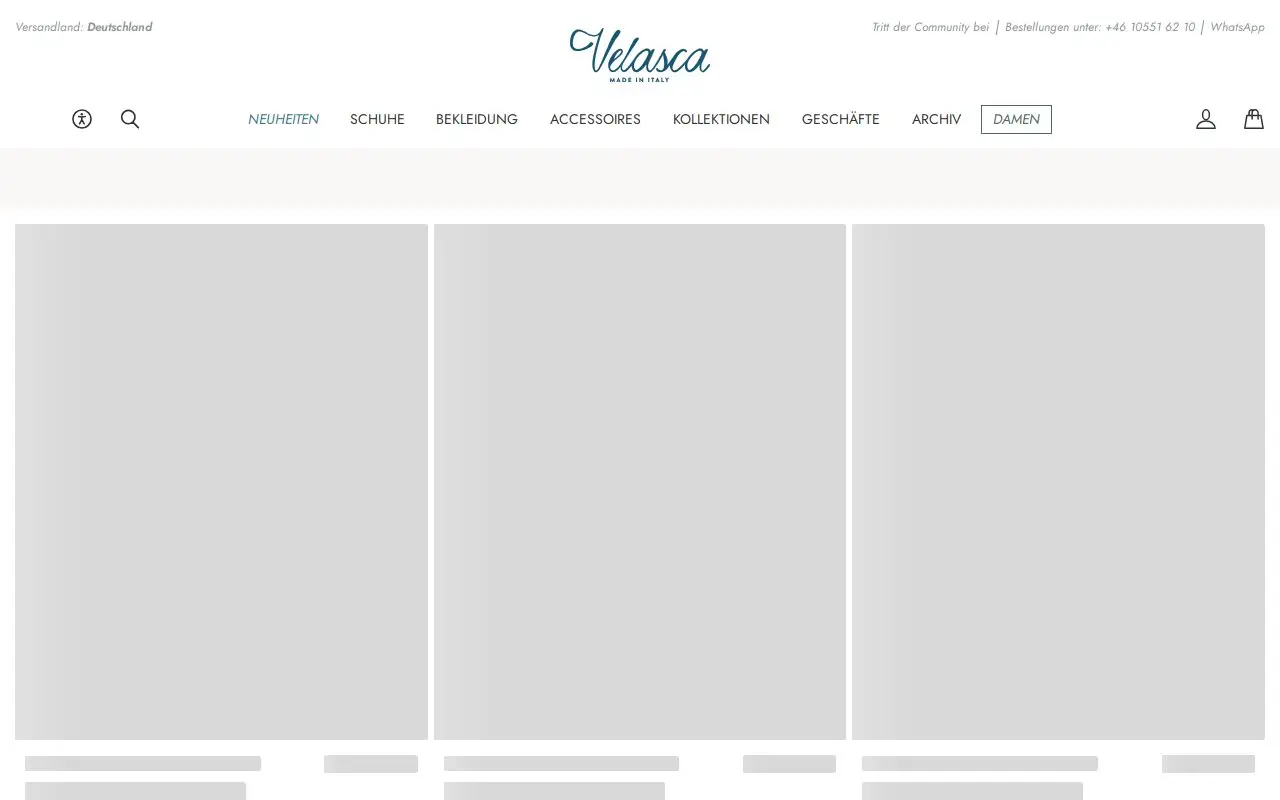 Landing page screenshot