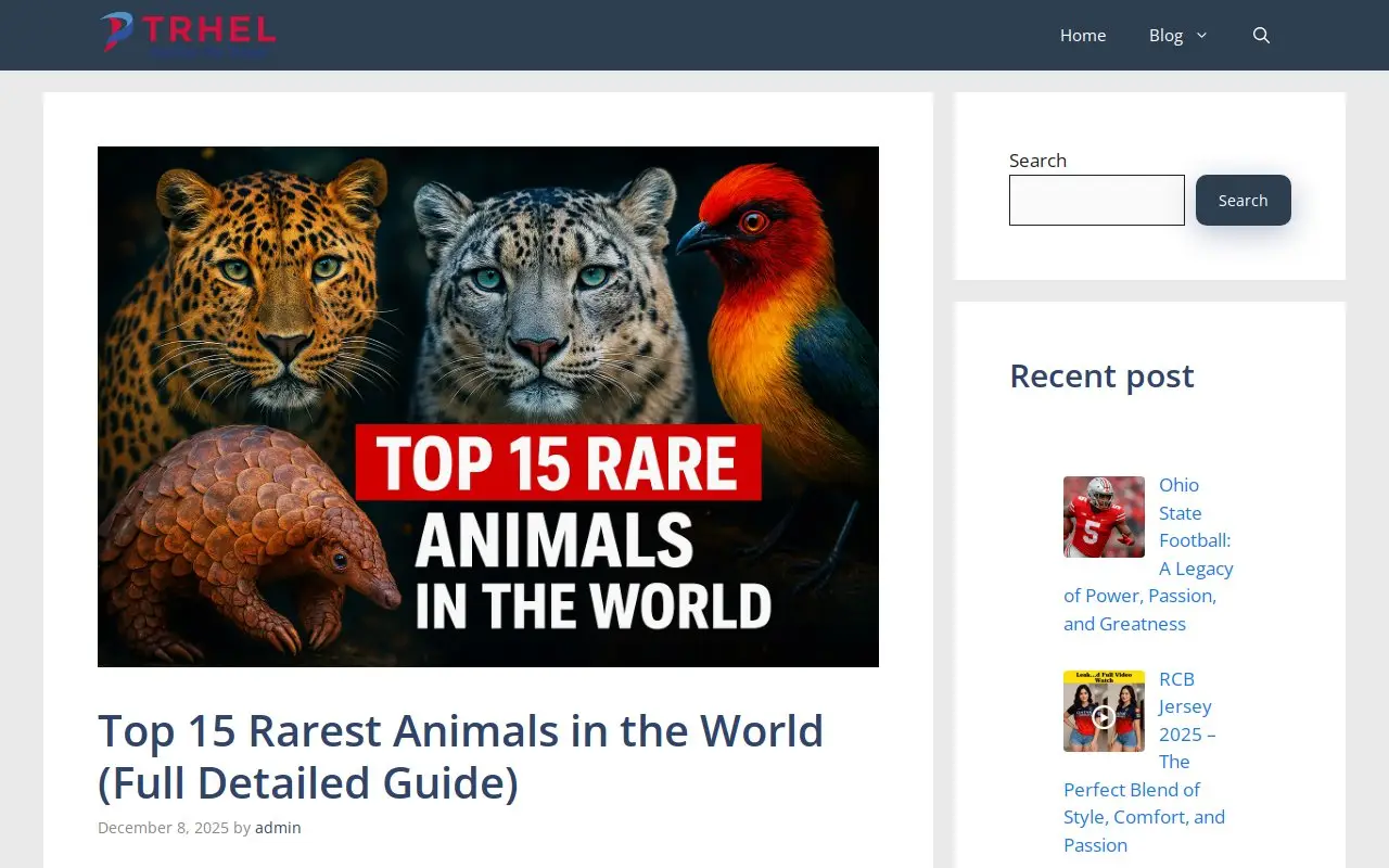 Landing page screenshot