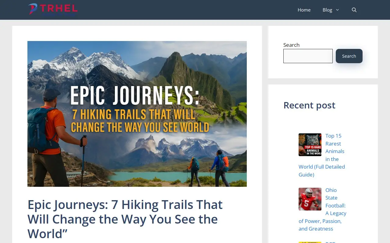 Landing page screenshot
