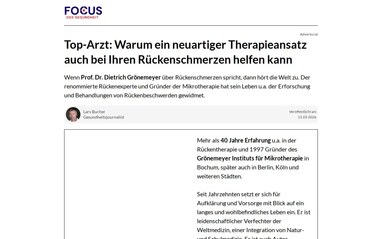 Landing page screenshot