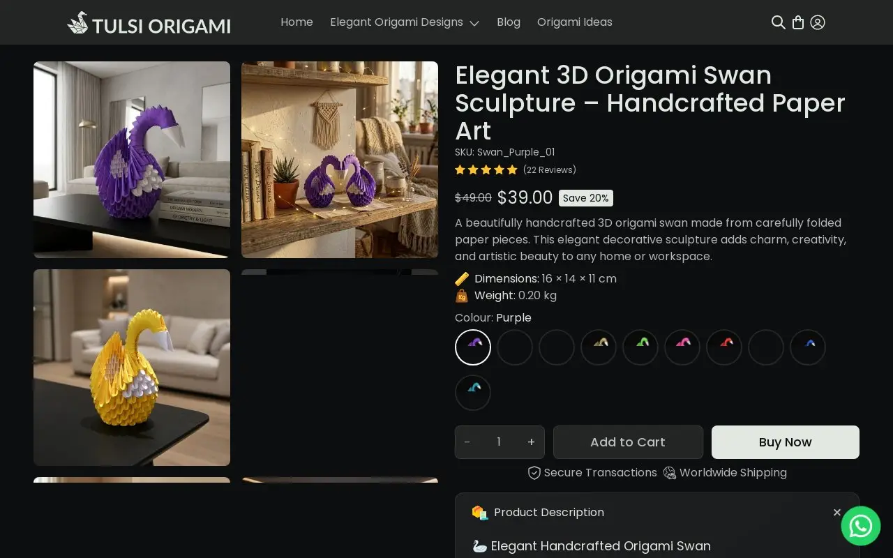 Landing page screenshot