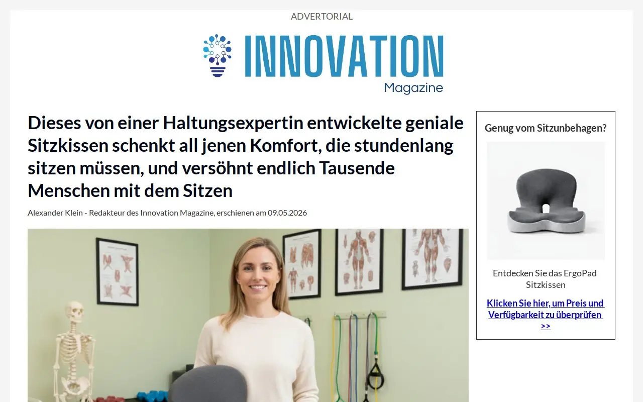 Landing page screenshot