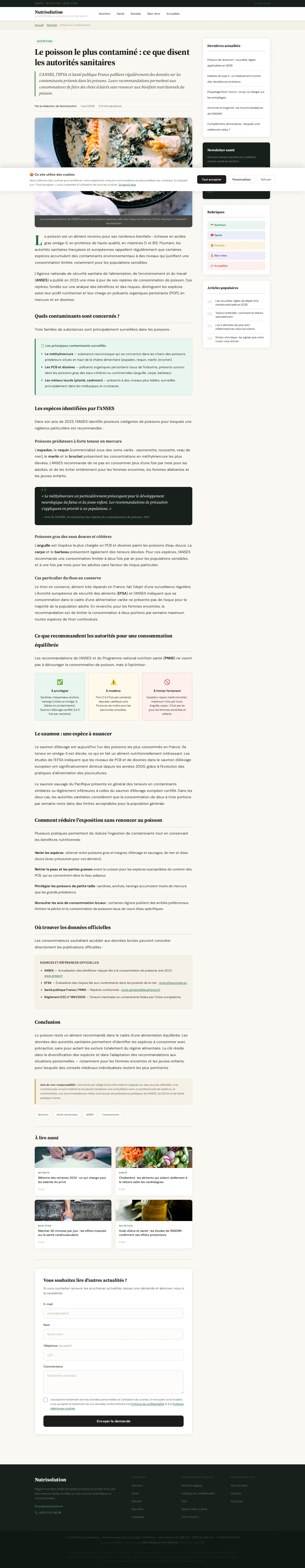 Landing page screenshot